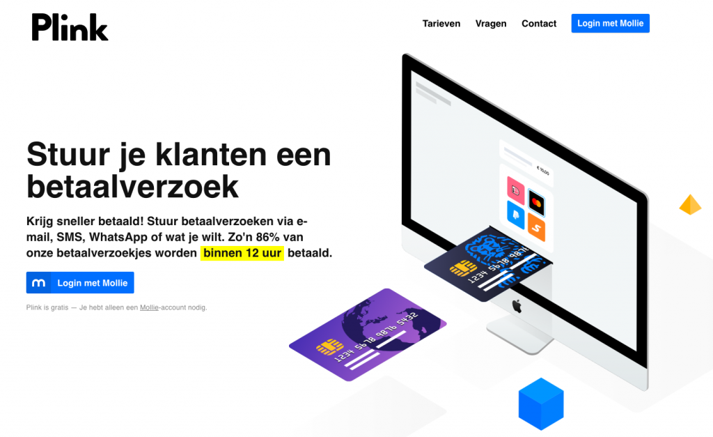 NL Plink - stuur je klanten een betaalverzoek